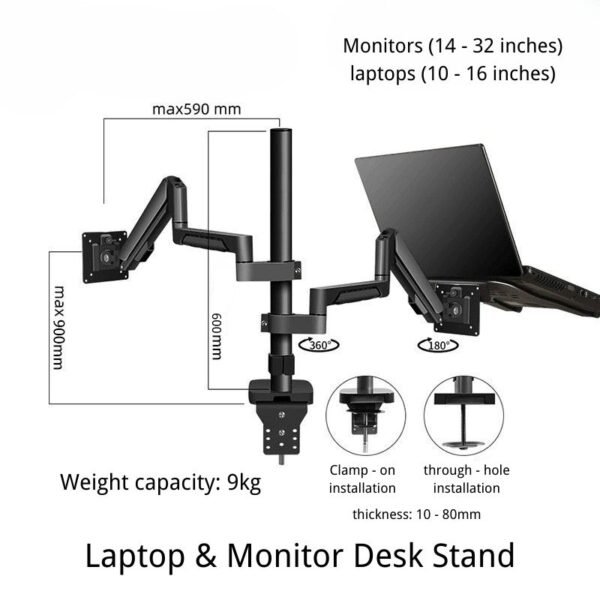 Versatile Desktop Stand for Laptop and Monitor – Optimize Your Workspace Setup - Image 3
