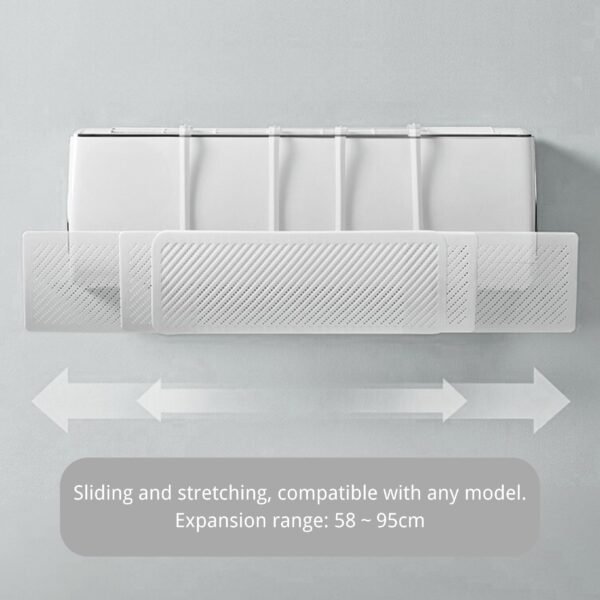 Air Conditioner Direct-Blow Prevention Baffle - Adjustable, Fits All Models - Image 2